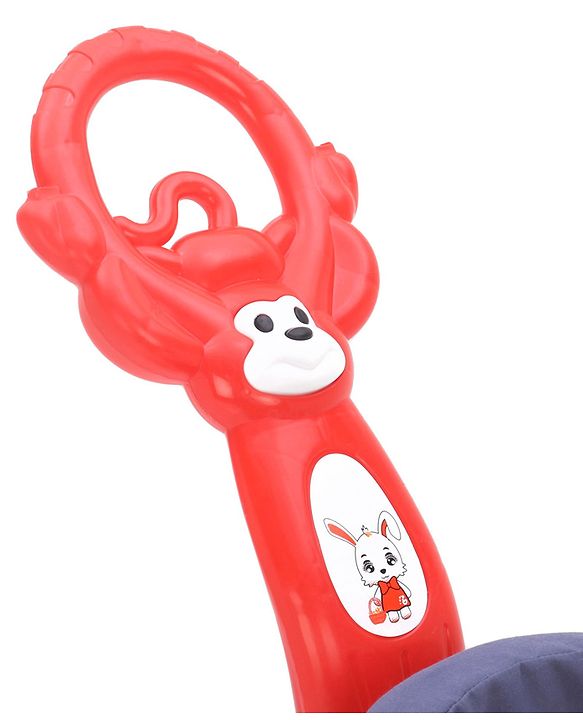 Babyhug Rabit Walker cum Rocker With Parental Push Handle - Red (Seat Print & Color May Vary)