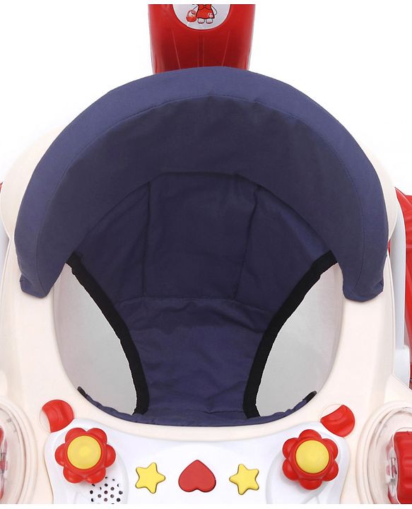 Babyhug Rabit Walker cum Rocker With Parental Push Handle - Red (Seat Print & Color May Vary)