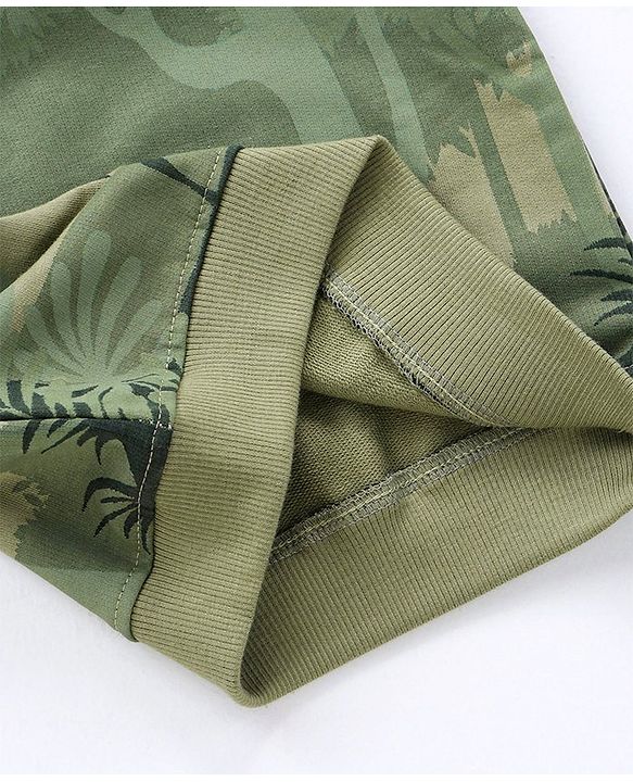 Babyhug Cotton Knit Full Sleeves Winter Wear T-Shirt Text Print - Green