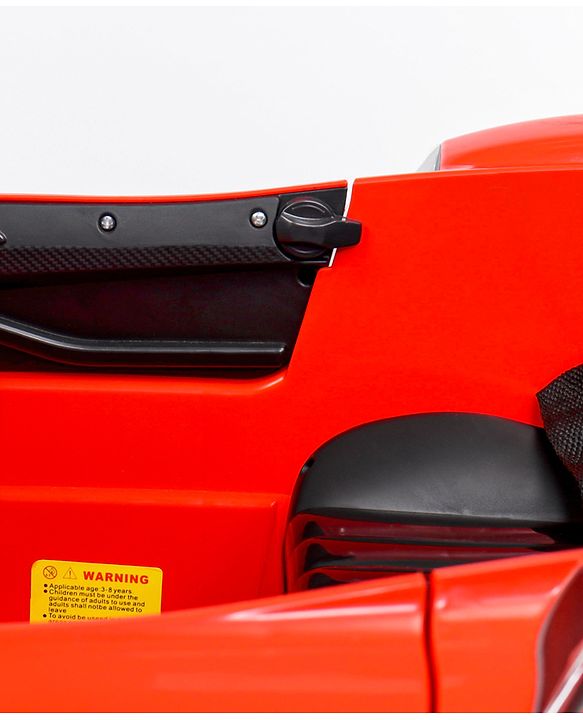 Babyhug Battery Operated Ride On Car with Music & Lights - Red| Forward & Reverse Drive| Wide Comfortable Seat| Rechargeable Battery| Remote Control| Pre-loaded Music with USB & AUX| Easy to Assemble| Wide Comfortable Seat| Easy to Operate