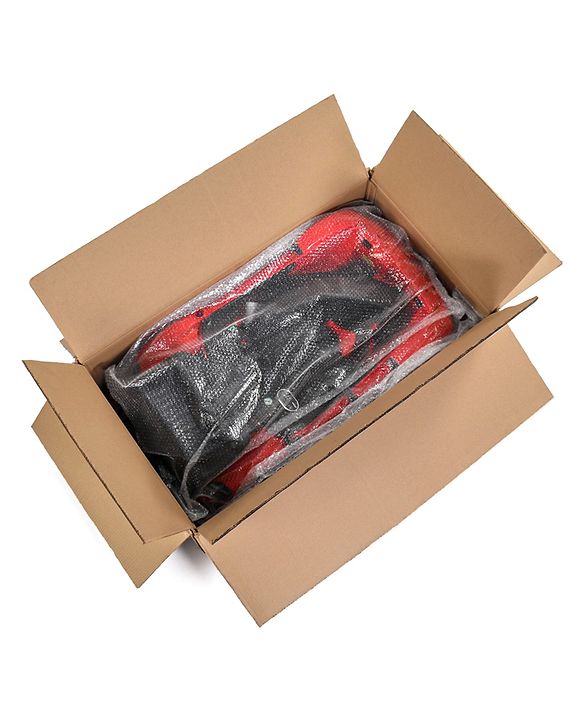 Babyhug Battery Operated Ride On Car with Music & Lights - Red| Forward & Reverse Drive| Wide Comfortable Seat| Rechargeable Battery| Remote Control| Pre-loaded Music with USB & AUX| Easy to Assemble| Wide Comfortable Seat| Easy to Operate