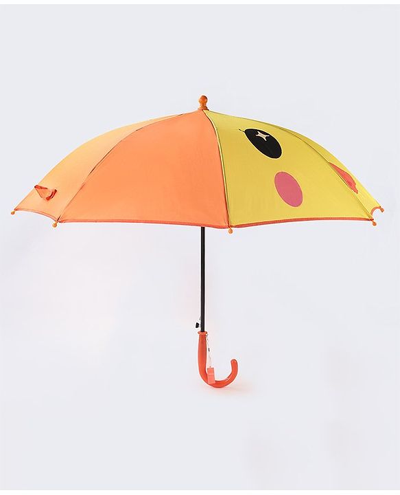 Babyhug Duck Print Umbrella - Yellow
