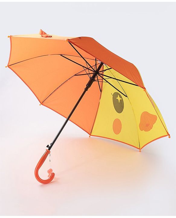 Babyhug Duck Print Umbrella - Yellow