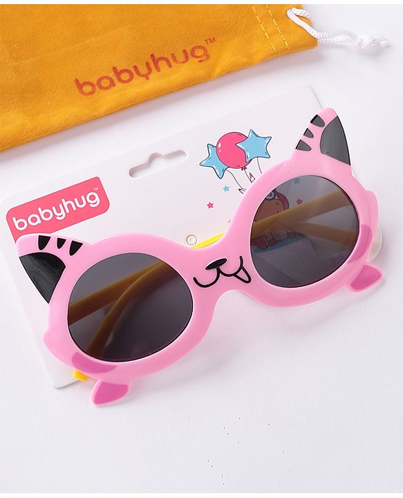 Babyhug Cat Shaped Sunglasses - Pink