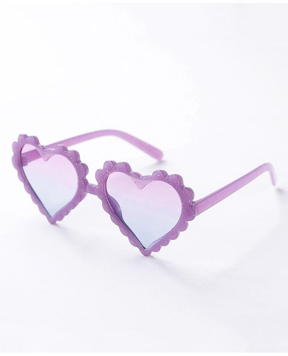 Babyhug Heart Shaped Sunglasses - Purple