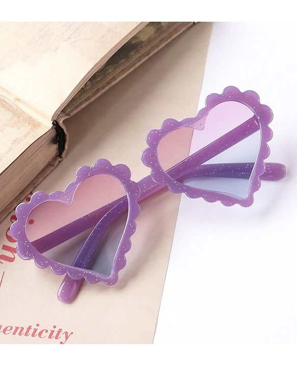 Babyhug Heart Shaped Sunglasses - Purple