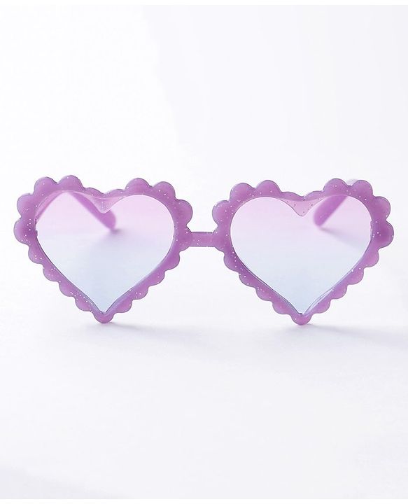 Babyhug Heart Shaped Sunglasses - Purple