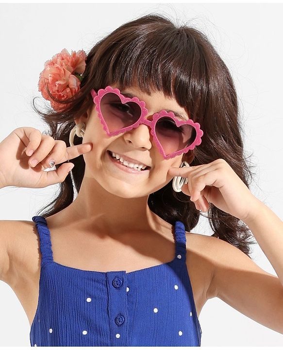 Babyhug Heart Shaped Sunglasses - Red