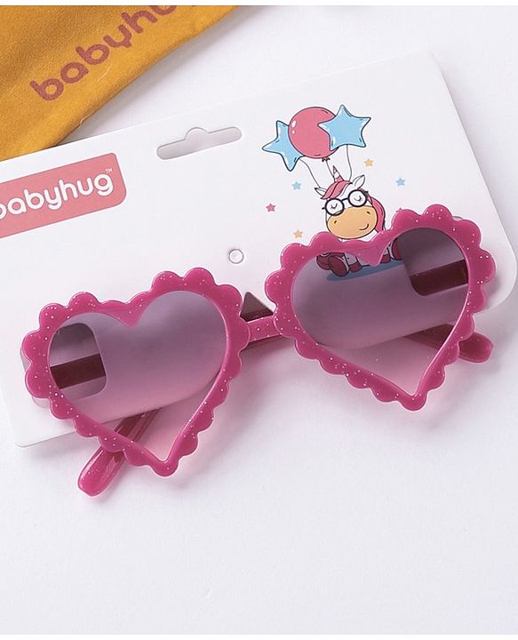 Babyhug Heart Shaped Sunglasses - Red