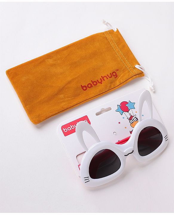 Babyhug Cat Shaped Sunglasses - White