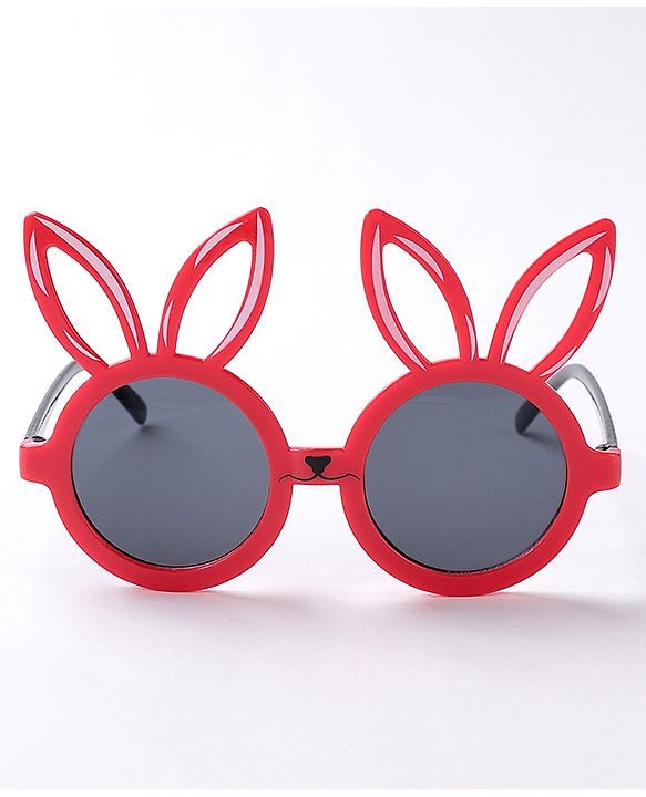 Babyhug  Bunny Ears Round Sunglasses  - Red