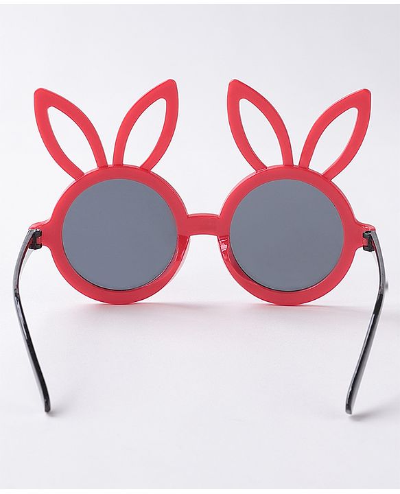 Babyhug  Bunny Ears Round Sunglasses  - Red