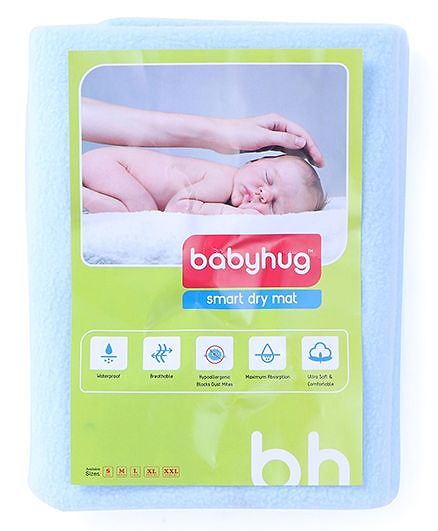 Babyhug Smart Dry Bed Protector Sheet Small - Sky Blue