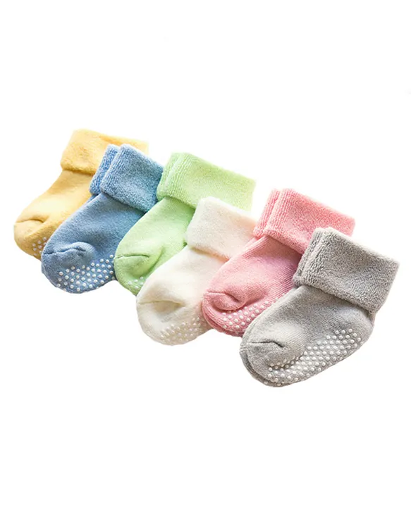 Buy AHC Anti Skid Socks for Kids 1-3 Years - Plain Color Ankle