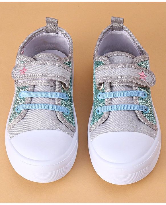 Cute Walk by Babyhug Casual Shoes With Velcro Closure - Silver