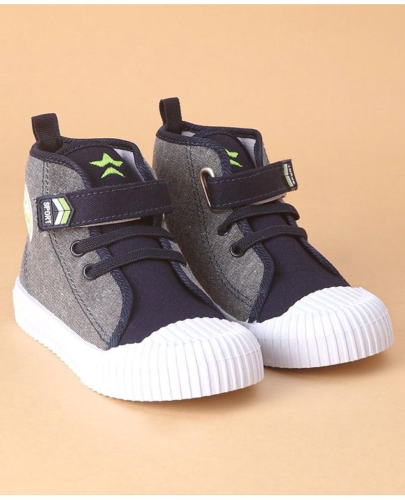 Cute Walk by Babyhug Embroidered Casual Shoes with Velcro Closure - Blue