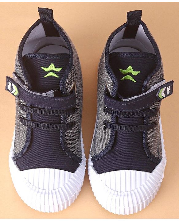 Cute Walk by Babyhug Embroidered Casual Shoes with Velcro Closure - Blue