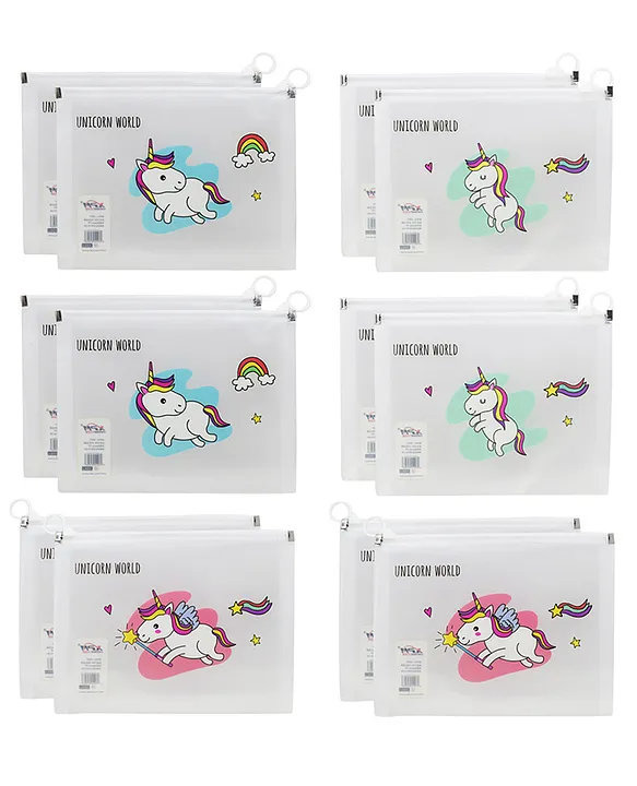 Clear Unicorn Pencil Case