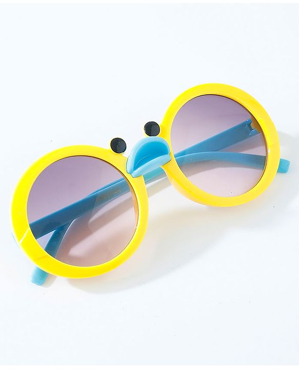 Babyhug Round Sunglasses With Duck Face - Blue