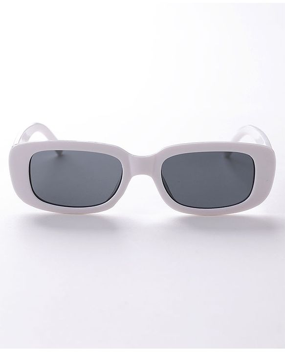 Pine Kids Free Size Rectangular Sunglasses - White