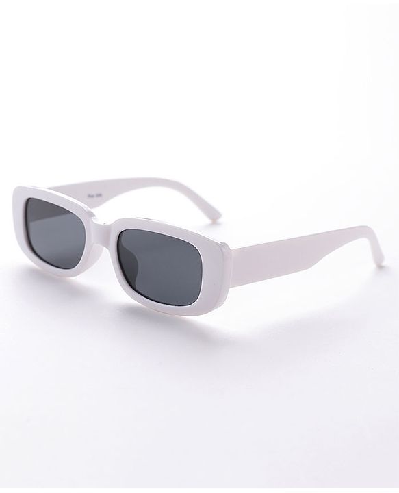 Pine Kids Free Size Rectangular Sunglasses - White