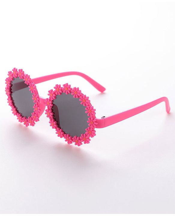 Babyhug Free Size Sunglasses with Floral Design -Red