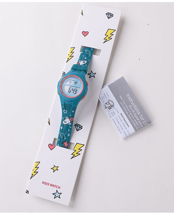 Babyhug Printed Digital Watch - Green