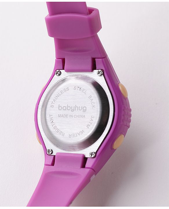 Babyhug Kitty Designed Digital Watch -  Purple