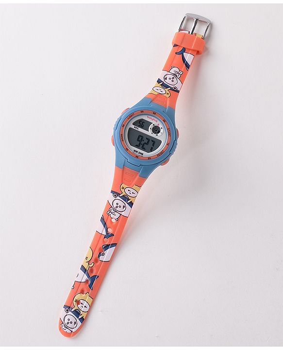 Babyhug Digital Sports Watch -  Orange & Blue