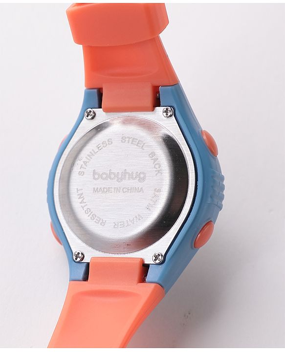 Babyhug Digital Sports Watch -  Orange & Blue