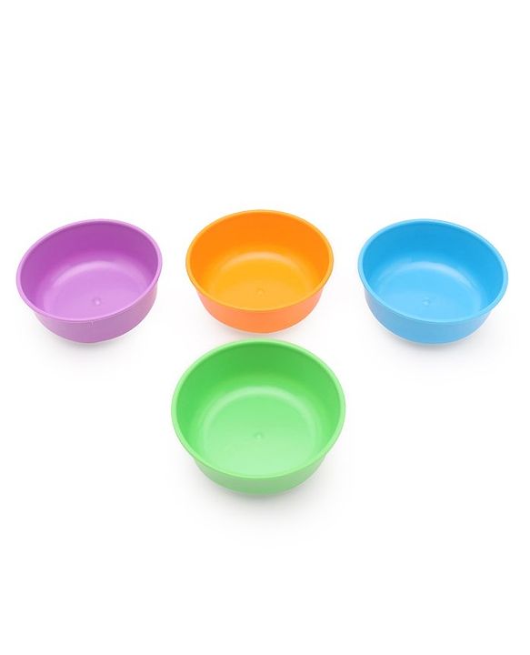 Babyhug Feeding Bowl With Lid & Spoon Pack of 4 - Multicolour