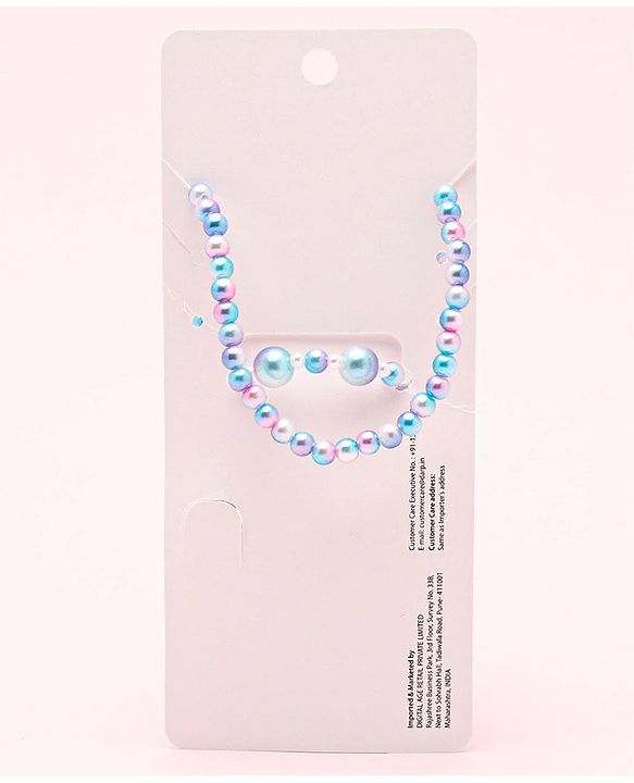 Babyhug Free Size Neck Piece & Bracelet Set- Multicolor