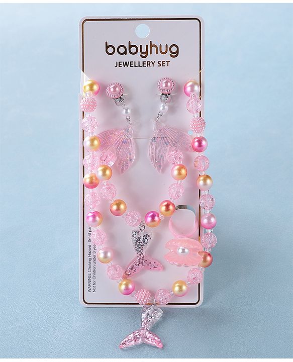 Babyhug  Free Size Jewellery Set  -Pink