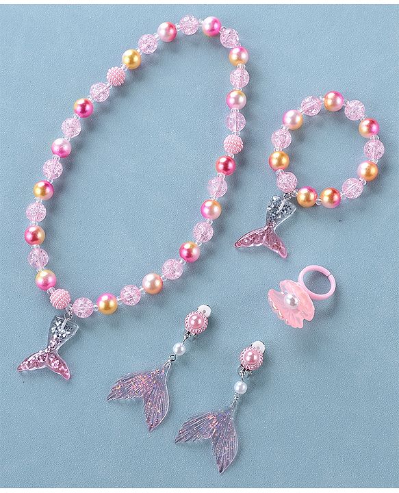 Babyhug  Free Size Jewellery Set  -Pink