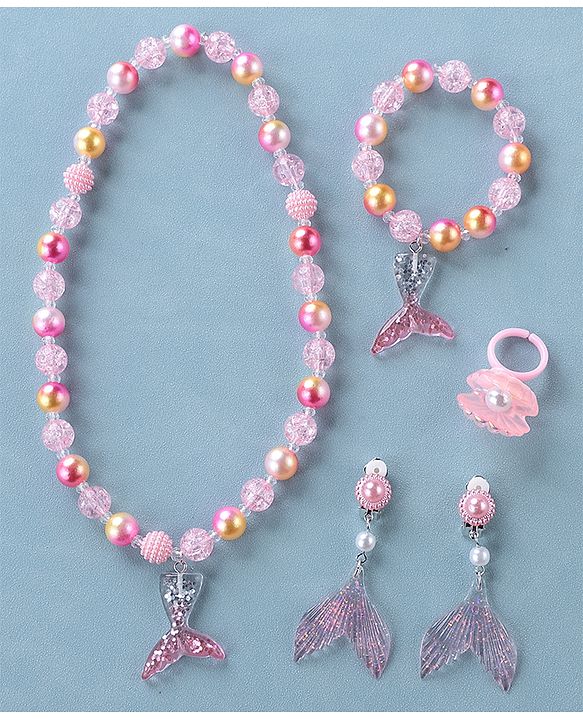 Babyhug  Free Size Jewellery Set  -Pink
