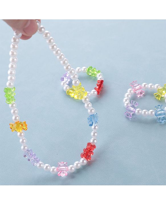 Babyhug Free Size Jewellery Set Pearl & Candy Detailing- Multicolor