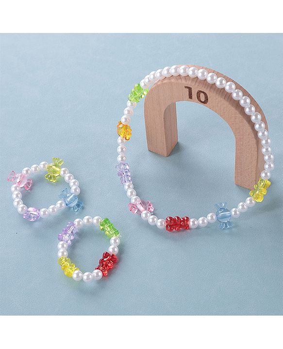 Babyhug Free Size Jewellery Set Pearl & Candy Detailing- Multicolor