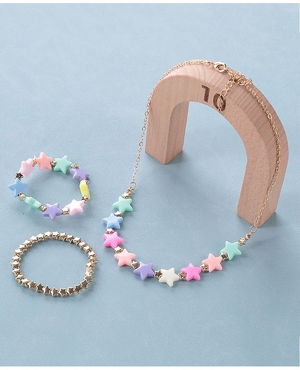 Babyhug Free Size Jewellery Set Star Design- Multicolor