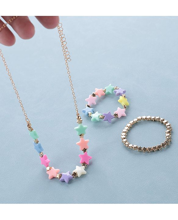 Babyhug Free Size Jewellery Set Star Design- Multicolor