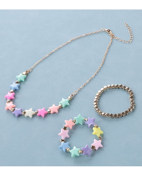 Babyhug Free Size Jewellery Set Star Design- Multicolor
