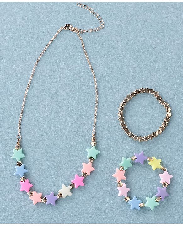 Babyhug Free Size Jewellery Set Star Design- Multicolor