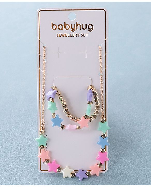 Babyhug Free Size Jewellery Set Star Design- Multicolor