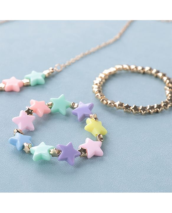 Babyhug Free Size Jewellery Set Star Design- Multicolor