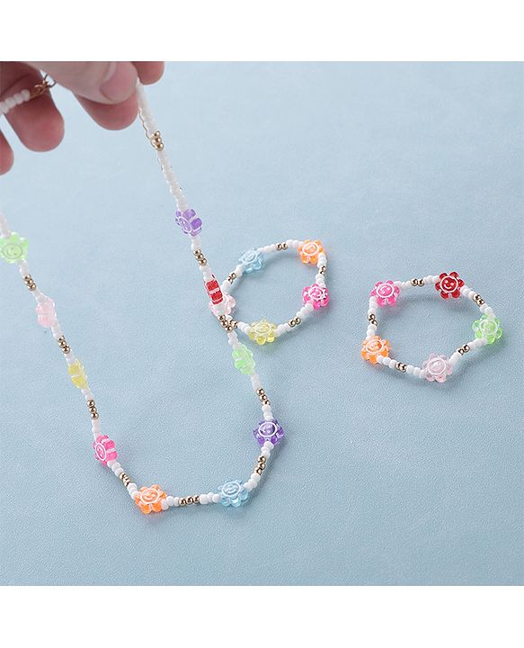 Babyhug Free Size Jewellery Set Floral Design- Multicolor