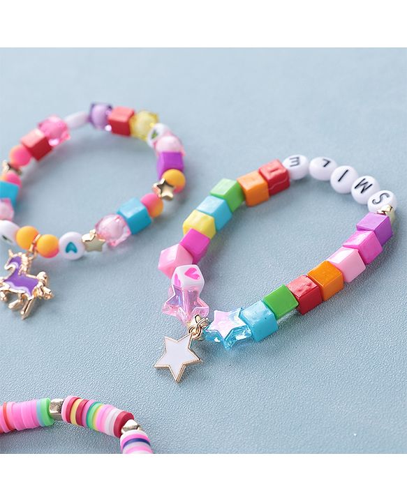 Babyhug Free Size Bracelets Pack of 4- Multicolor