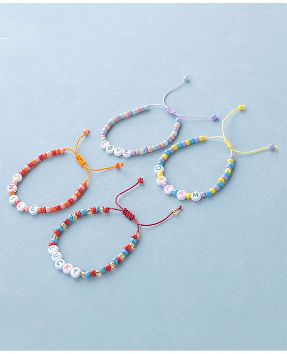 Babyhug Bracelets Free Size Pack of 4  - Multicolor