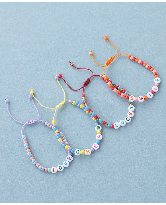 Babyhug Bracelets Free Size Pack of 4  - Multicolor