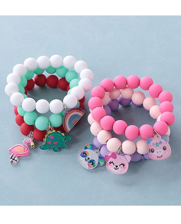 Babyhug Free Size Bracelets Pack of 6- Multicolor