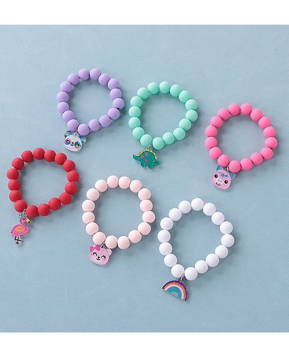 Babyhug Free Size Bracelets Pack of 6- Multicolor