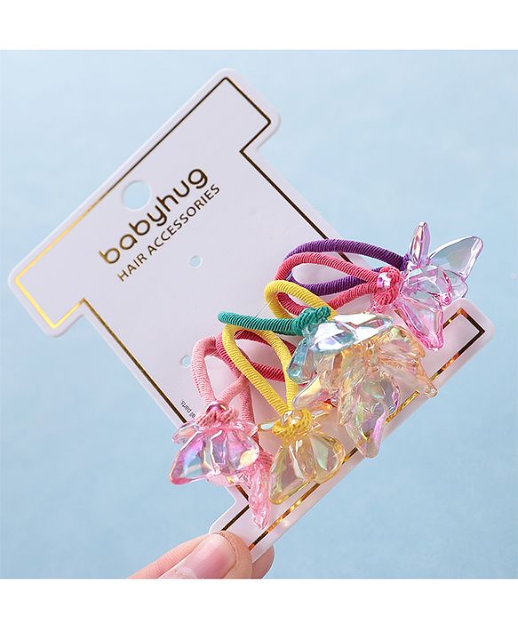 Babyhug Rubber Bands & Scrunchies Sets Free Size - Multicolour